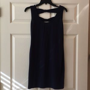 Navy cotton dress